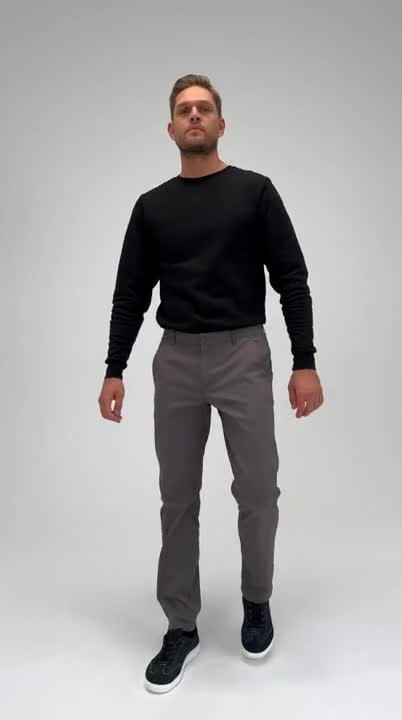 Брюки «El-Risto» мужские (слаксы) dark grey (темно-серые)